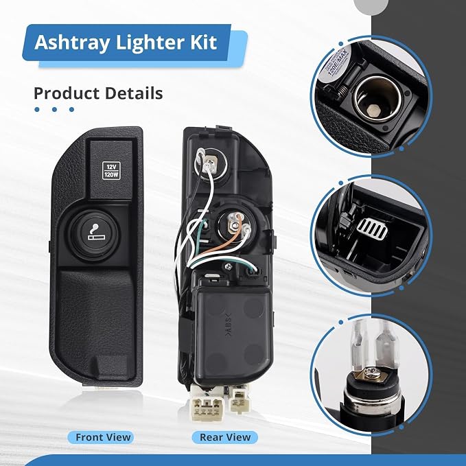74110-35010-B0 Ashtray Lighter Kit Compatible with Toyota 4Runner 03-09,7411035010B0