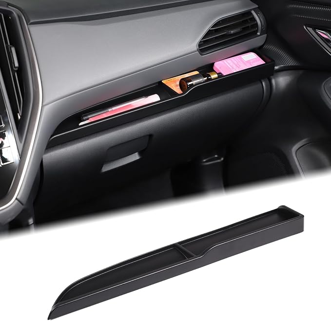 Aunginsy Passenger Dashboard Organizer Tray Compatible with Subaru Crosstrek 2024-2026 & WRX 2022-2026, Center Console Dashboard Table Tray Passenger Co-Pilot Side Storage Box Tray ABS Accessories