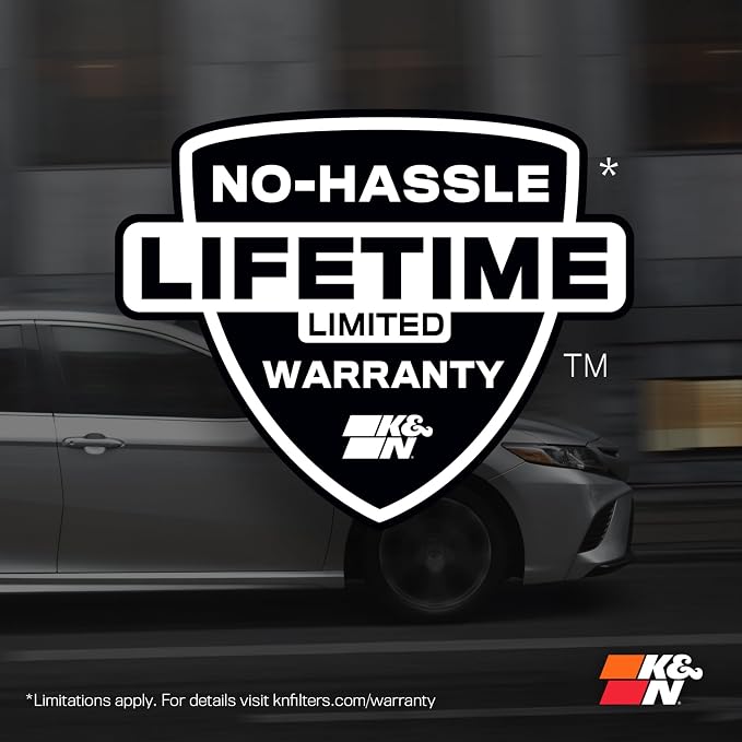 K&N High-Flow Original Lifetime Engine Air Filter: Increase Power: Premium, Washable: Compatible with Select 2016-2026 Acura/Honda: MDX, TLX, Odyssey, Pilot, Passport, Ridgeline, 33-5041