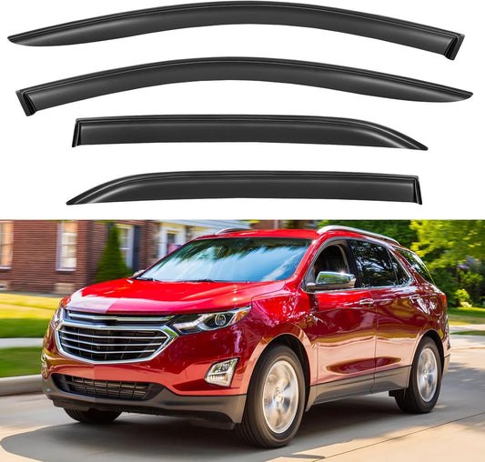 Window Visors Rain Guards Shield for 2018-2024 Chevrolet Equinox, Out-Channel Window Vent Wind Deflectors Visors Shades for 18-24 Chevy Equinox