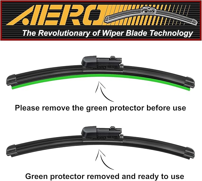 AERO Avenger 26"+16" Premium All-Season Windshield Wiper Blades with Extra Rubber Refills Replacement for Subaru XV Crosstrek 2024-2018 & Impreza 2024-2017 & WRX 2023-2022 (Set of 2)