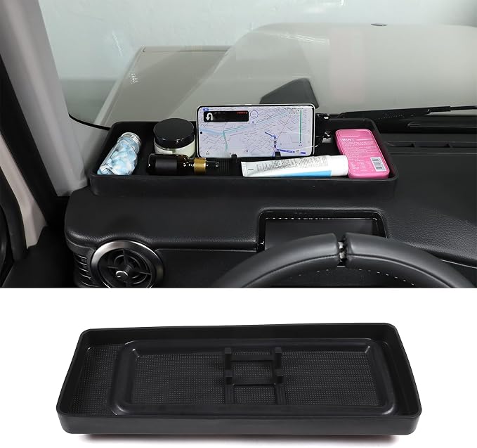 Center Console Dashboard Organizer Compatible with INEOS Grenadier 2020-2025 Accessories Non-Slip Dashboard Tray Dash Storage Box Console Tray Phone Key Organizer Container (Style E)