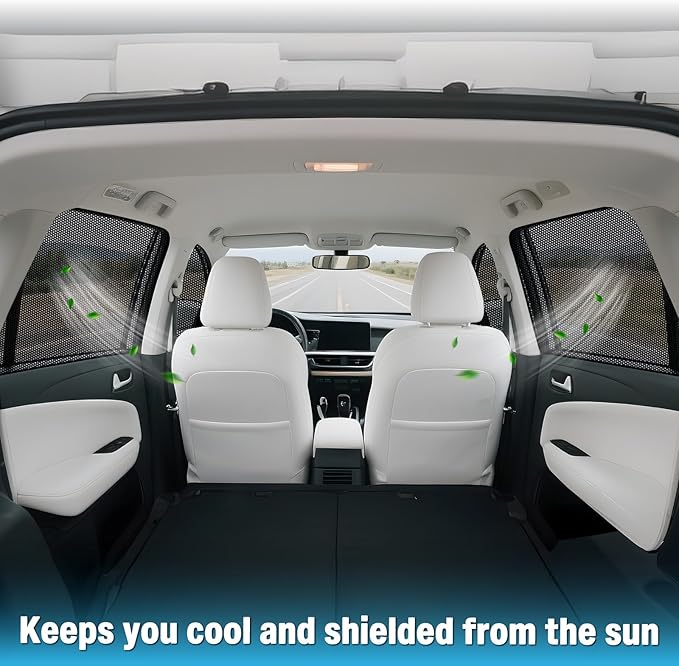 ZATOOTO Car Window Shades for Toyota Camry 2018-2023, 4 Pack Camry Sun Shade Side Window, Breathable Mesh Car Window Screen for Camping Napping Baby UV Protection