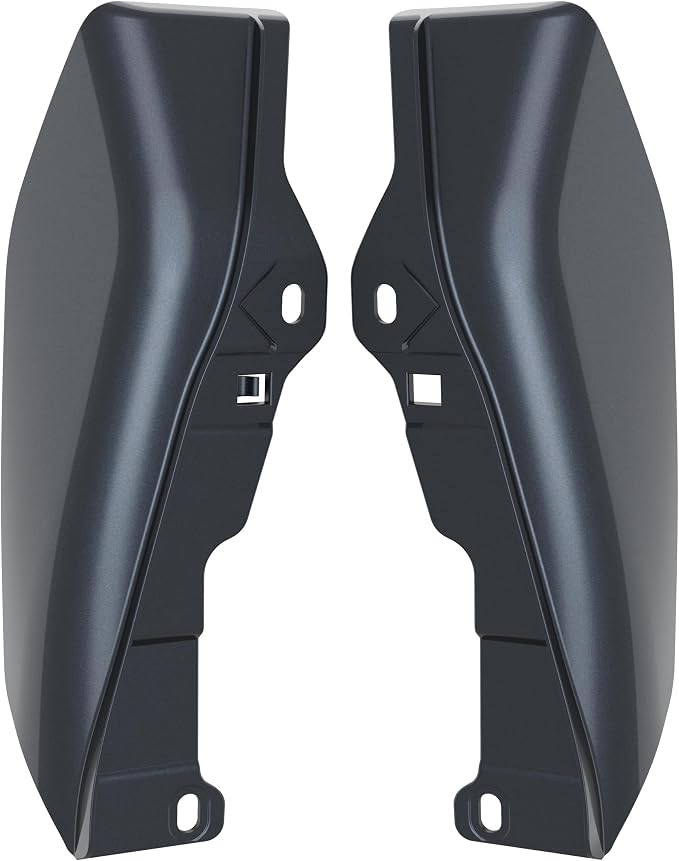 Color - Matched Mid Frame Air Deflectors Heat Shield, Perfectly Fit for Harley Touring Models 2009-2026 Black Tempest