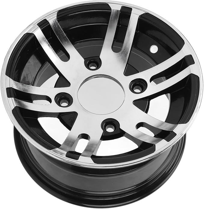 10 Inch ATV Wheel Rim, Universal High Strength ATV Aluminum Alloy Rim for ATVs Go Karts Cart 4 Wheel Vehicles (Front Wheel)