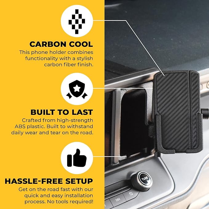 Phone Holder for Ford Mavrick 2022-2024 / Custom Fit/Screen Pocket