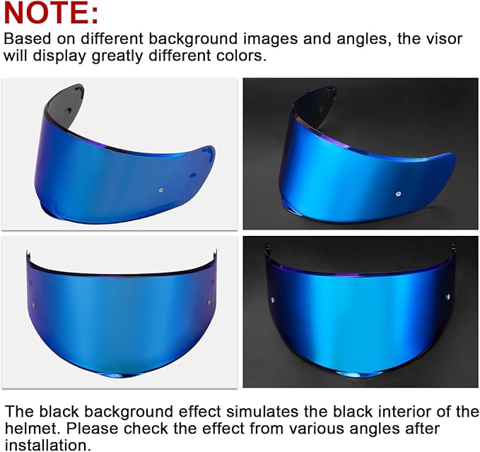 PSLER Sedici Strada 2 Visor - Sedici Strada 2 and Strada 3 Face Shield Motorcycle Helmet visor Accessories Replacement for LS2 FT2 VECTOR Sedici Strada 2 Strada 3 FF801 FF397，Deep Blue