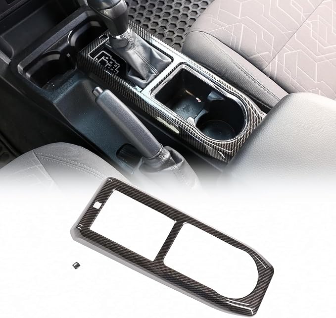Car ABS Control Gears Shift Panel Protective Trim Frame Compatible with Fit forToyot-a Tacoma 2015 2016 2017 2018 2019 2020 2021 2022 2023 Gears Shift Cup Holder Trim Frame Accessories