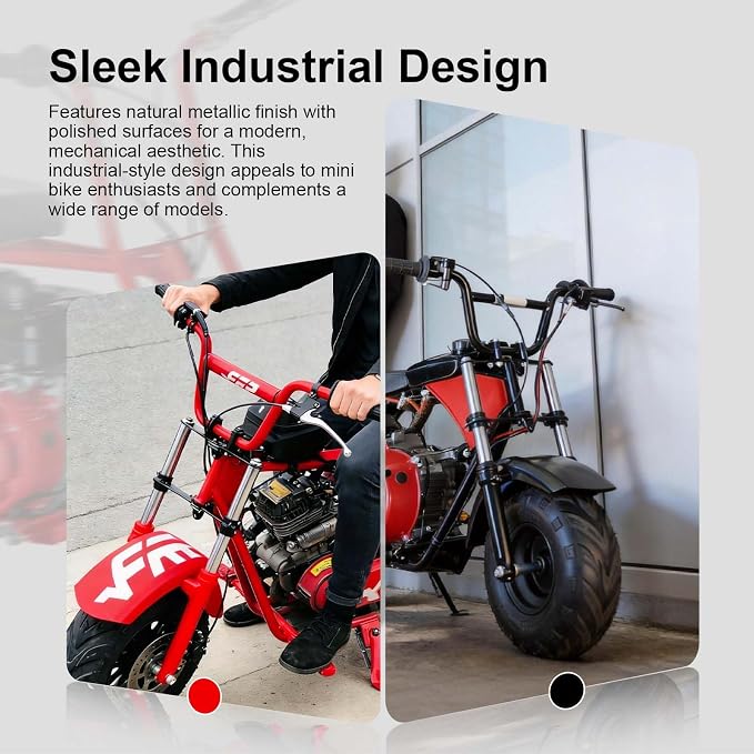 Mini Bike Front Fork Suspension & 7/8" Handlebar Riser Kit fit for Coleman CT100U for Monster Mega Moto MMB80 MMB105 80cc 105cc Motovox MBX10 MBX11 for Baja DB30 GMB100 TrailMaster Storm 200(Red)