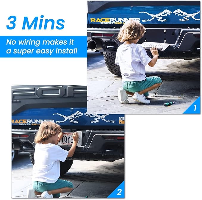 AUTO-VOX Solar Wireless Backup Camera for Car SUV Truck with 5" HD Monitor | Quick No Wiring Setup, Less Charging, Clear Rear View for Driveway, Parking, and Daily Backing Up