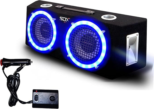 SONDPEX 8 Inch Speakers LED,2-Way Car Speakers,Door Speaker,Car Audio Tweeters,Speaker System Full Range,400W Max,4 Ohm,Wide Frequency Response,Enhanced Bass,Coaxial,Car Stereo System (8" with LED)
