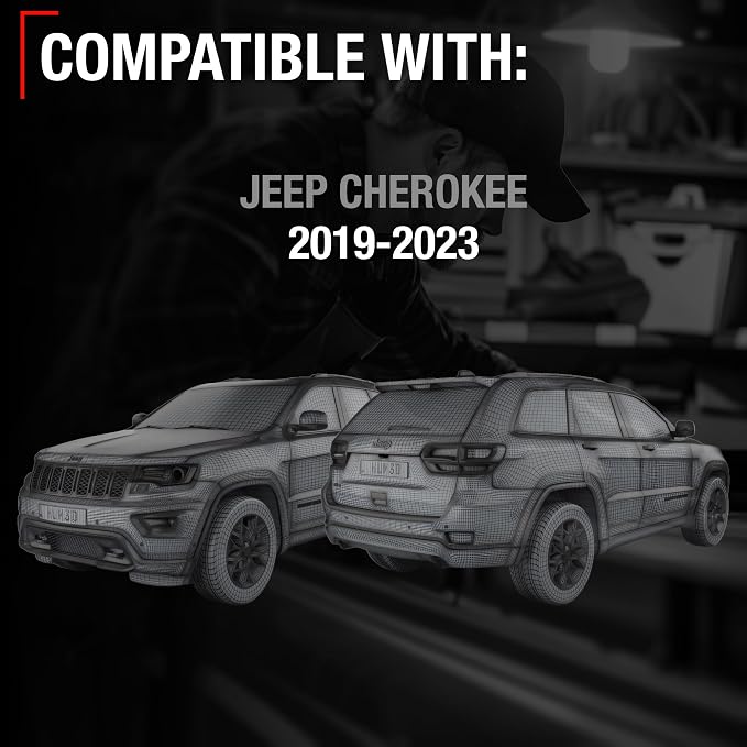 Rear View Backup Camera, Reverse Park Assist - Compatible with 2019-2023 Jeep Cherokee - Plastic, Glass - Vehicle Parking Camera - OEM 68360986AD, 68360986AC, CH1960129