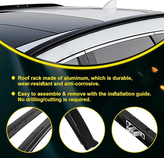 Roof Rack Luggage Carrier 2017-2022 for Honda CRV Rooftop Aluminum
