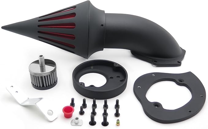 Spike Air Cleaner Intake Filter Kits for Compatible with Honda Vtx1300 Vtx 1300 1986-2012 Black