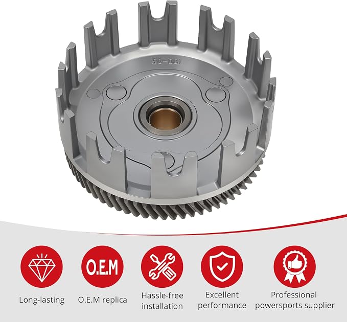 JAVIK Outer Clutch Basket Gear Kit For Yamaha Blaster 200 YFS200 1988-2006 O.E.M# 3JM-16150-01