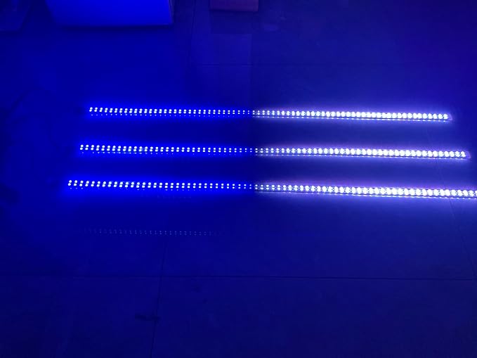 3PCS 1FT 2FT 3FT 4T 5FT 6.5FT Double Row Dual LEDs Dyanmic Symphony RGB Chasing Light Strips for Slingshot Wheel Car Truck Slingshot Hood Grille APP Remote (3PCS 3FT Double Row Light Strips)