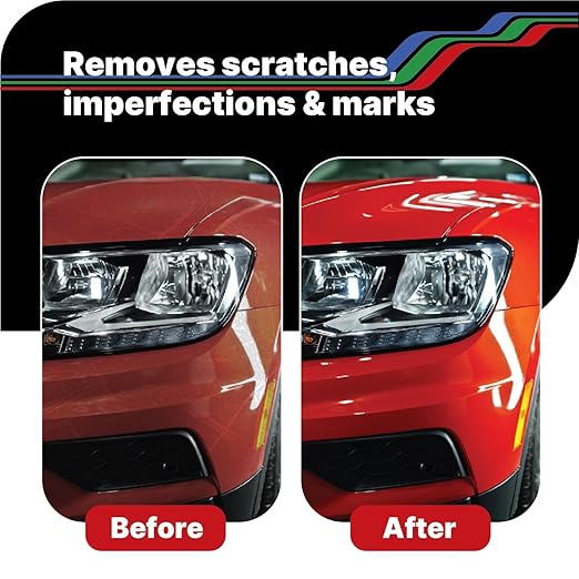 LAUCO Step 2 Fine Polish Compound – 32oz, Professional Swirl Mark & Scratch Remover for Automotive Paint, Silicone-Free, Clear Coat Safe Polishing Compound for High-Gloss Finish, Body Shop 36102