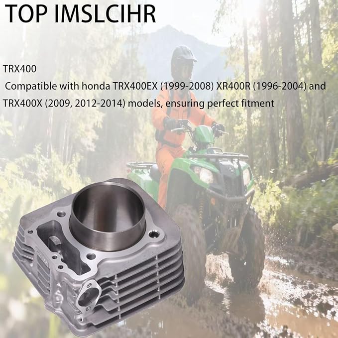 TOP IMSLCHR 397cc 85mm Cylinder Piston Kit with Rings and Gaskets, Compatible with Honda ATV TRX400EX XR400R TRX400X 1996-2014