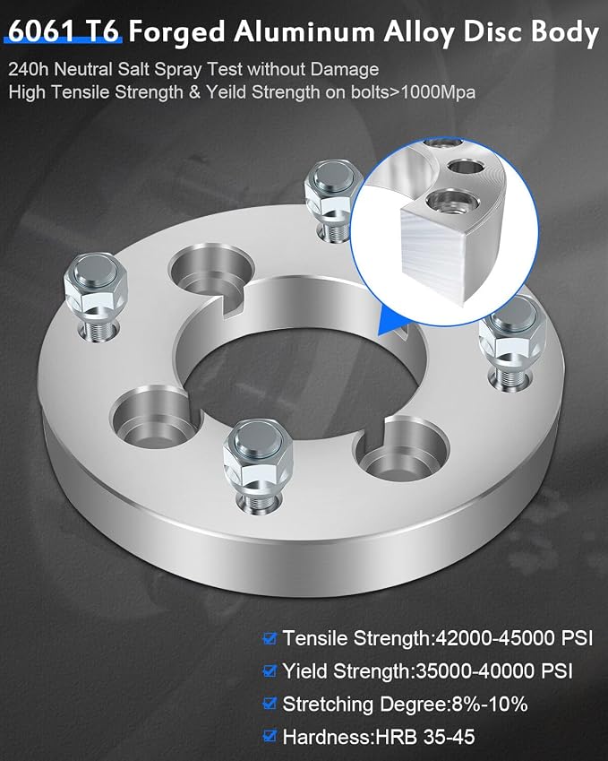 ECCPP 4PCS 1" Wheel Spacers Adapters 4x110 to 4x137 for 2007-2016 for Rancher 420 | 4 Lug 10x1.25 74mm 2002-2007 for Eiger 400 2008-2017 for King Quad 400