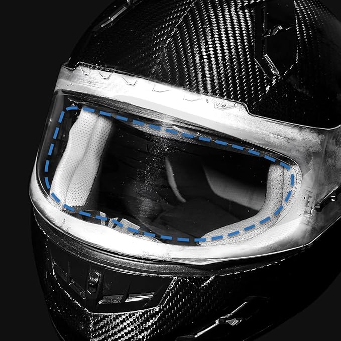 Motorcycle Helmet Visor Anti Fog Film - Helmet Face Shield Anti-fog Insert Fog-resistant Clear Visor for Riding in Humid Cold Weather,Easy to Install,No Glue Residue Left,Long-Term Effects,Ride Safe