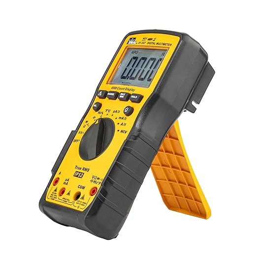 Ideal Electrical 61-347 AC/DC TRMS Multimeter, CAT III 1000V, CAT IV 600V