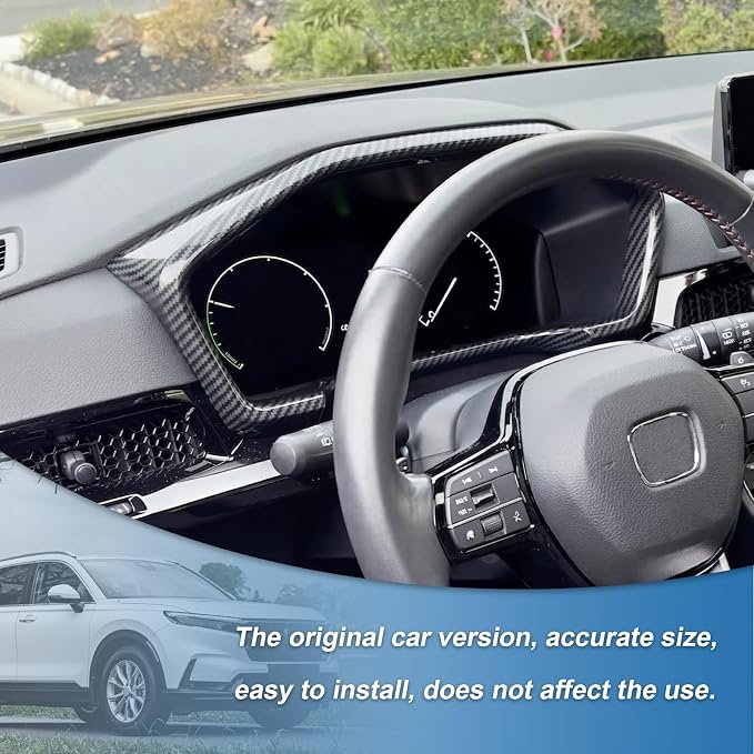 Carbon Fiber Dashboard Cover Compatible with 2023-2026 Honda CR-V CRV, Dash Instrument Panel Cover Interior Decor Accessories
