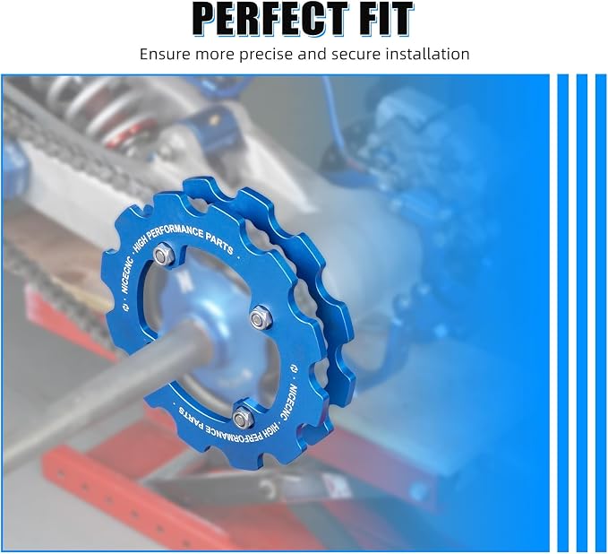 NICECNC Blue ATV Chain Guard Compatible with Yamaha Raptor 700R YFM700R 2012-2026, Raptor 700 YFM700 2013-2026, Raptor 700 YFM700 2006-2011