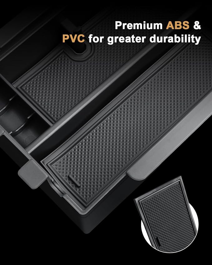 2026 Crosstrek Center Console Organizer - 2 Pcs Double-Layer Armrest Box Organizer + Hanging Center Console Organizer For 2024-2026 Subaru Crosstrek Hybrid/Impreza Accessories - ABS Storage Box