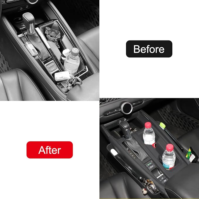 HIGH FLYING Car Accessories for Honda Accord 2023-2026 Center Console Gear Shift Panel Silicone Rubber Overlays Protector Cover Organizer Storage Box 1PC