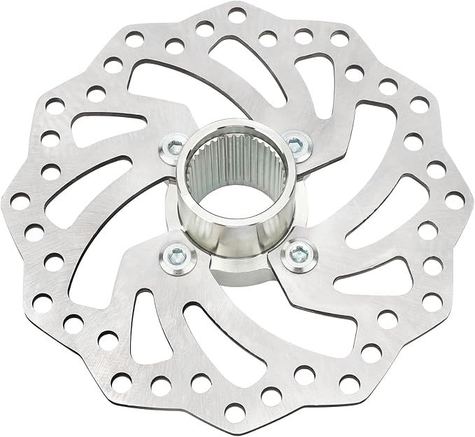 Rear Brake Rotor Disc & Hub Holder Bracket & Bolts for Yamaha YFZ450R YFZ450X 2009-2023 1TD-F5712-00-00 18P-25712-00-00 1S3-2582W-20-00