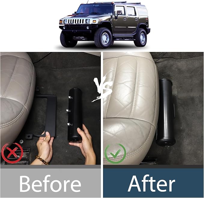 Lcojicep Under Seat Storage Box Organizer Tray Compatible with Hummer H2 2003-2009, Multi-Functional Car Umbrella Bucket, Under-Seat Consoles Organizer Box