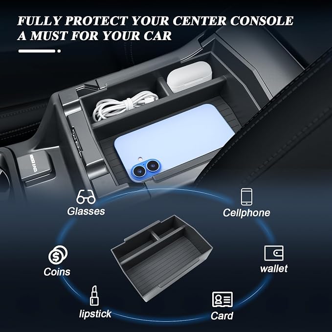 BIBIBO 2026 Forester Center Console Organizer for 2026 Subaru Forester Base/Premium/Sport/Limited/Touring Console Tray 2026 Subaru Forester Insert Glove Pallet Organizer Tray(Not for 2025 Forester)