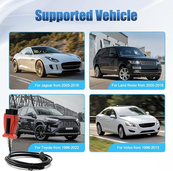 OBD2 Diagnostic Scanner for JLR SDD Cable,JLR SDD J2534 V165 for Jaguar for Land Rover from 2005-2017,for Volvo VIDA 2014D,for Toyota TIS Techstream V18.00.008 3-in-1 OBDII Auto Diagnostic Tool