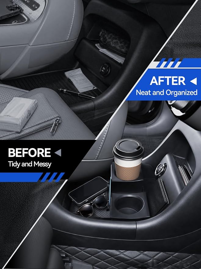 for Palisade Lower Center Console Organizer 2026 Hyundai Palisade Calligraphy/Limited/XRT Pro/SEL Accessories Armrest Tray Middle Storage Box Insert Container Durable ABS Plastic