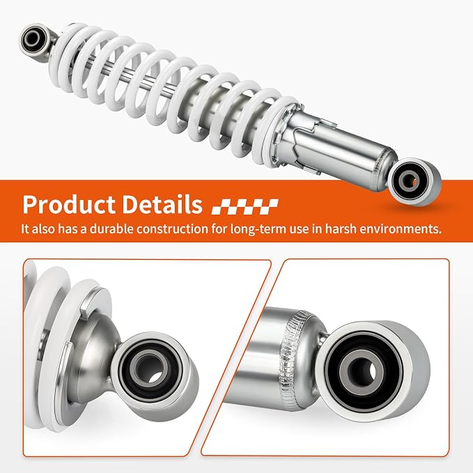 White Left & Right Front Shock Absorber For Yamaha Blaster 200 YFS200 1988-2006 2XJ-23350-20-36 2XJ-23350-00-36