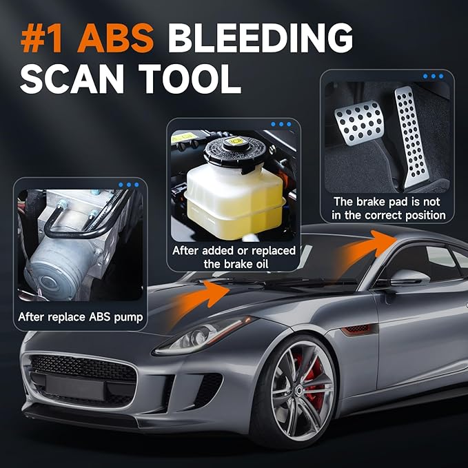 2026 FOXWELL NT630 Plus OBD2 Scanner with ABS and SRS, ABS Code Reader Auto Bleed Scan Tool Brake SRS Scanner, Car Scanner Diagnostic Tool Bidirectional Live Data with SAS Oil Check Engine Light Reset