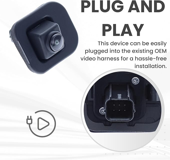 Backup Camera Replaces for 2018-2019 Nissan Sentra OE Part # 284424AF0B, 28442-4AF0B