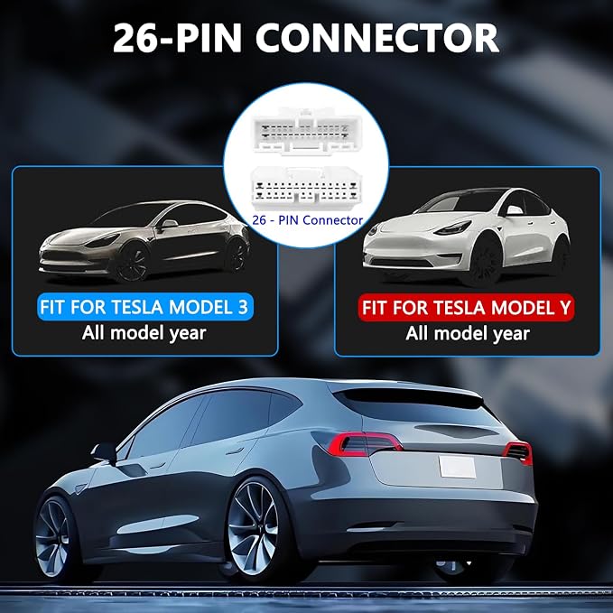 3-in-1 Diagnostic Cable for Tesla Model 3, Model Y, Model S, Model X 12-Pin, 20-Pin, 26-Pin Splitter Harness Adapter Work with Diagnostic Scanner