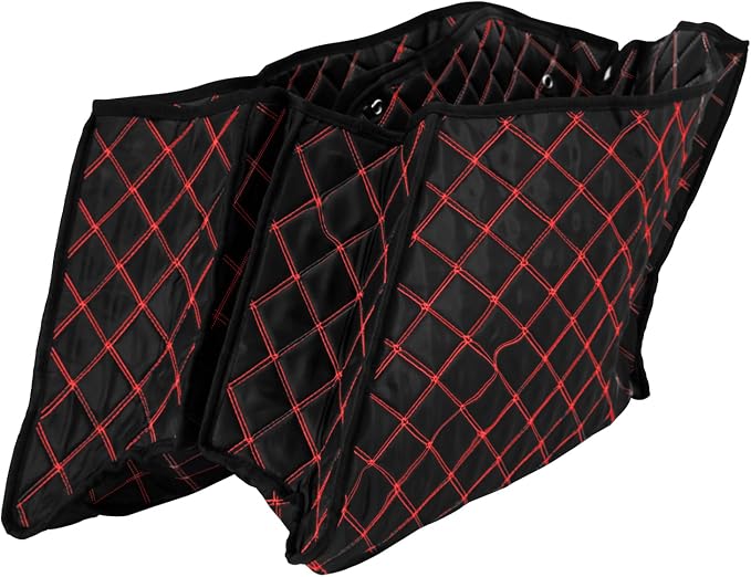 Saddlebag Liners Carpet Insert for 4 inch Stretched Tapered Hard Saddlebags Fit for Harley Touring Road King Road Glide Street Glide Electra Glide