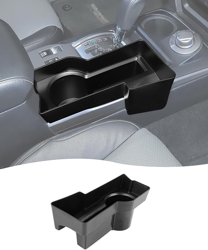 Hoolcar 4Runner Gear Shift Organizer Tray Compatible with Toyota 4Runner 2010-2019 2020 2021 2022 2023 Center Console Organizer Storage Box Side Tray Interior Accessories, Black