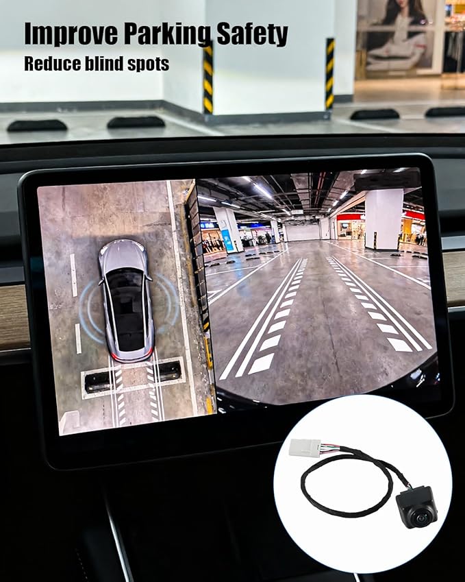23188736 Rear View Camera Fit for GMC Terrain 2018-2023, 12V Black Backup Camera Direct Installation
