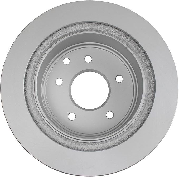 TRQ Rear Brake Rotor Set G Coated Vented Compatible with 2003-2005 Infiniti G35 2003-2005 Nissan 350Z 2014-2017 Juke 2011-2024 Leaf 2008-2020 Rogue 2014-2015, Select 2017-2022 Rogue Sport
