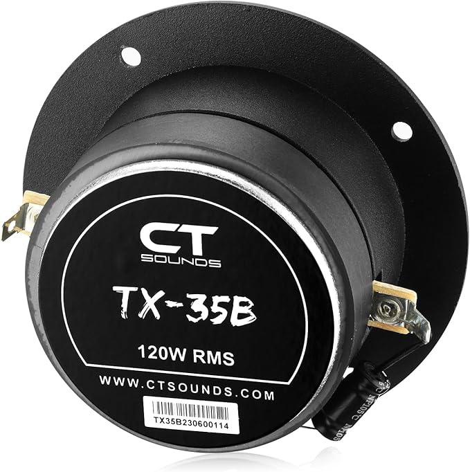 CT Sounds TX-35B 3.5” 480-Watt Titanium Super Tweeters, Pair