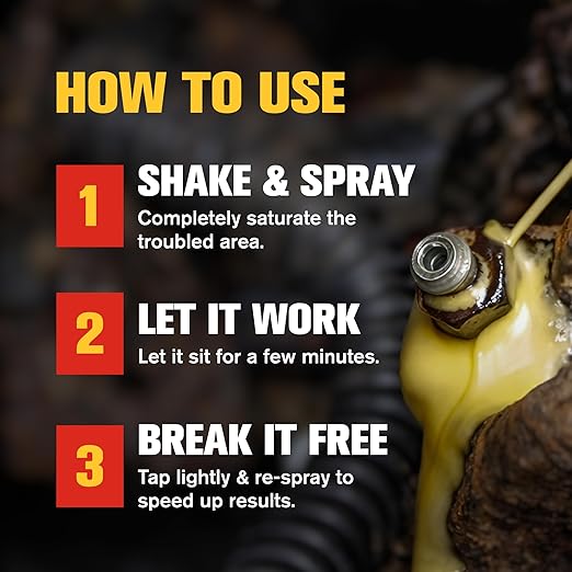 PB Blaster Penetrating Oil Spray, 11 oz Aerosol Cans (6-Pack) – Rust Remover & Bolt Loosener for Stuck Nuts, Bolts & Rusted Parts – Penetrating Catalyst for Automotive & Mechanical Use