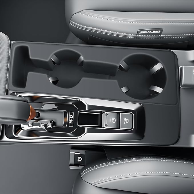 BIBIBO 4Piece for New 2026 Subaru Forester Center Console Organizer 2026 Subaru Forester Double Layer Armrest Tray+Cup Holder+Wireless Charging Mat Forester Insert Organizer (Not for 2025 Forester)