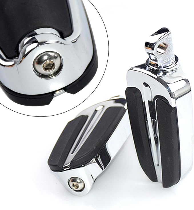 Motorcycle Front Rear Driver Passenger Floorboard Foot Pegs Kit Fit For Harley Touring Road King Electra Glide Street Glide Road Glide 1986-2025 Trike 2008-2025 Softail FL 1986-2017 FLD 2012-2016