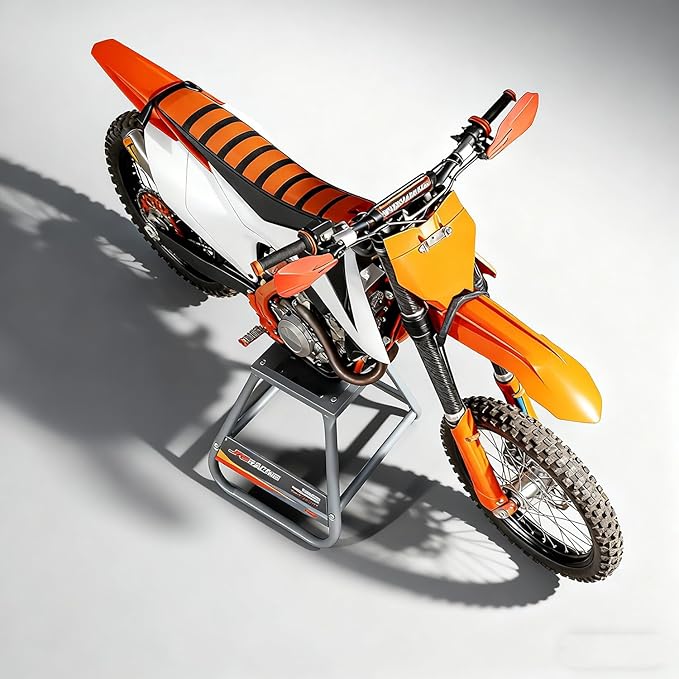 Dirt Bike Stand Detachable Stand Universal Anti-skid Maintenance Steel MX Heavy Duty for Most Motorcycle Dirt Bike Ebikes like Surron CR250 EXC 250 CRF230 YZ250F KX100 KLX110 and More-Gray