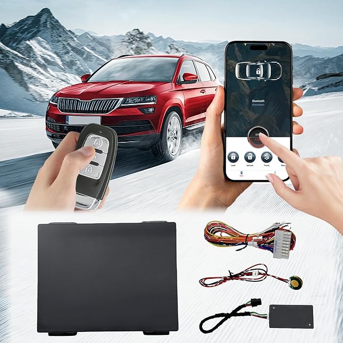 keyless Entry for Old Car Upgarde with App Control for Car with Remote Start Lock Unlock Keyless Open Trunk