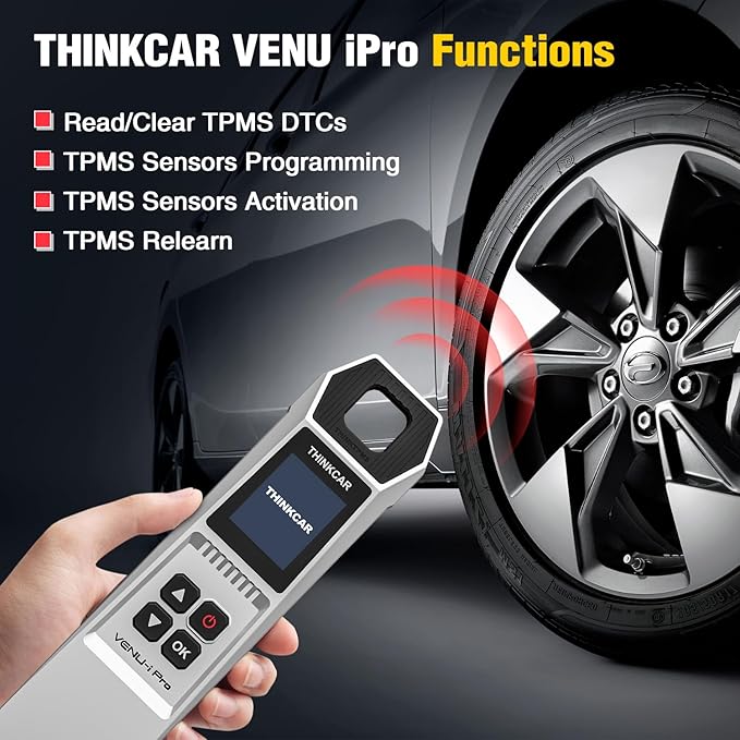 VENU-i Pro TPMS Programming Tool Tire Pressure Detector Diagnose/Activate/Relearn/Program Sensors, Work with Thinkdiag/THINKCAR Tablet Scanners/Kingbolen K7 K8 Pro K10 Pro OBD2 Scanner TPMS Relearn