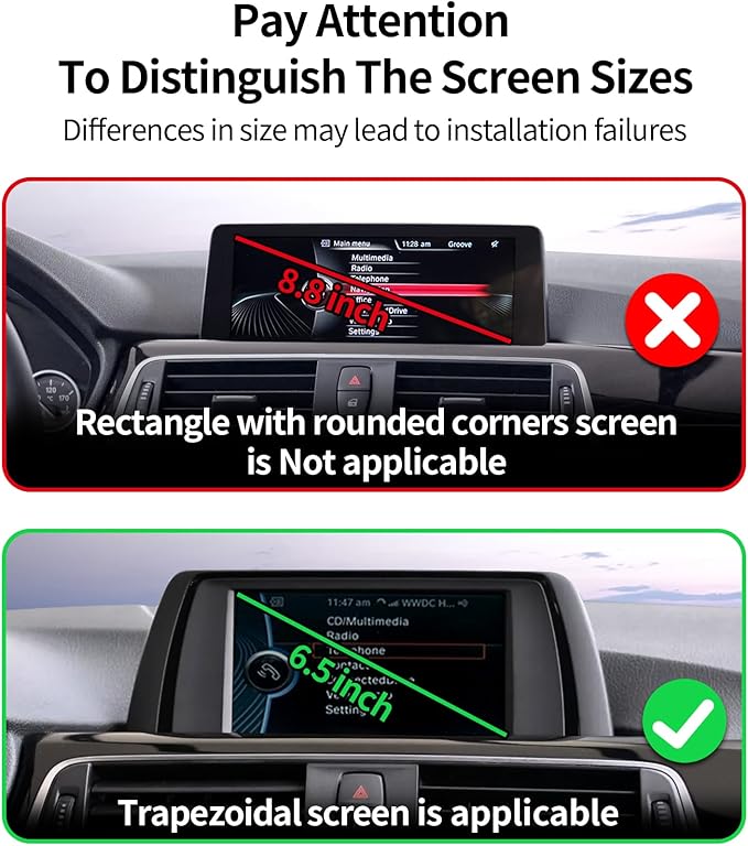 Wireless Charging Car Phone Holder for BMW 3 Series 2012-2018/2 Series/4 Series 2014-2018, 6.5" Screen Fixed Clip, 360° Rotation Car Phone Mount Compatible with MagSafe